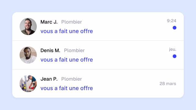 Demandes urgentes en temps réel